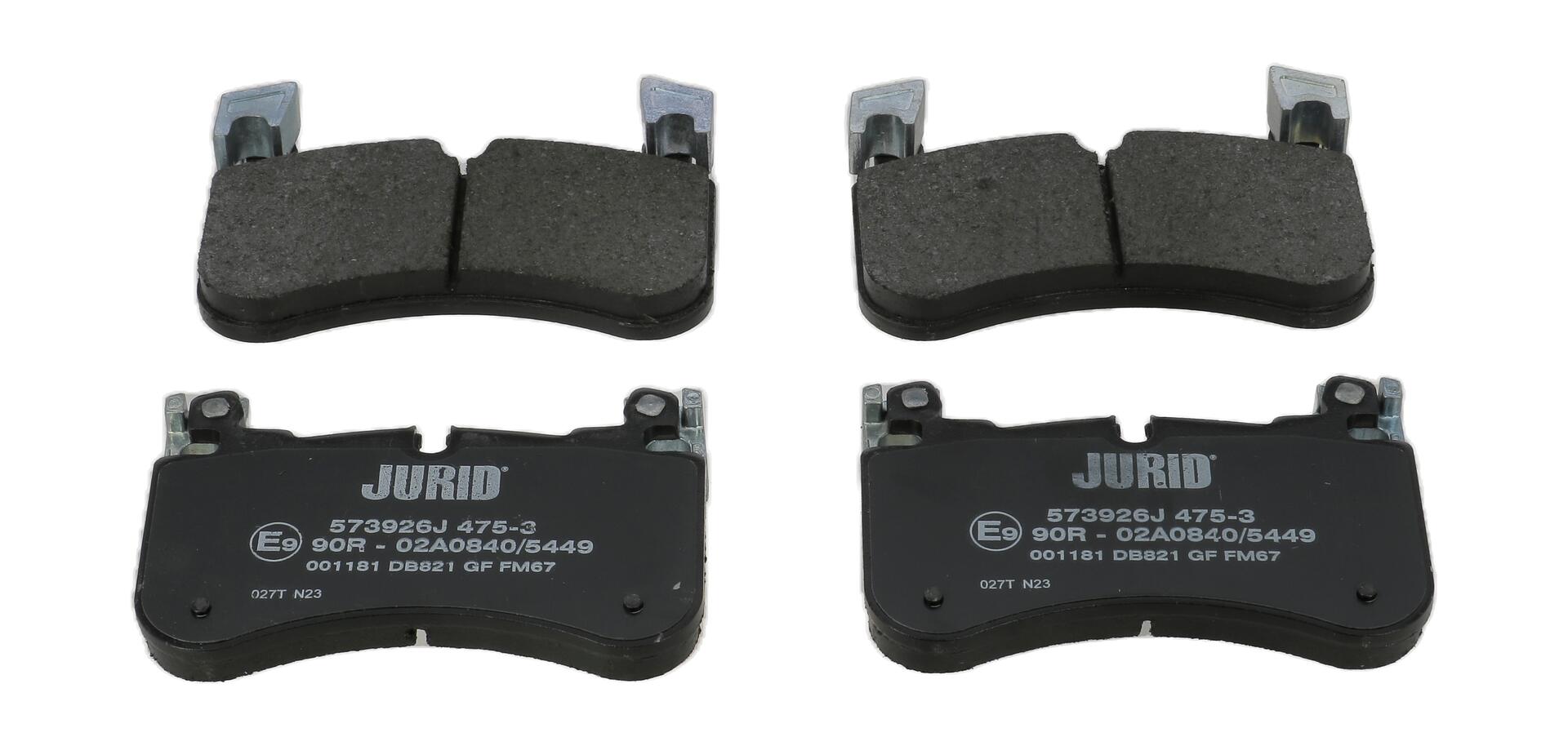 JURID Bremseklodser 573926j for LAND ROVER