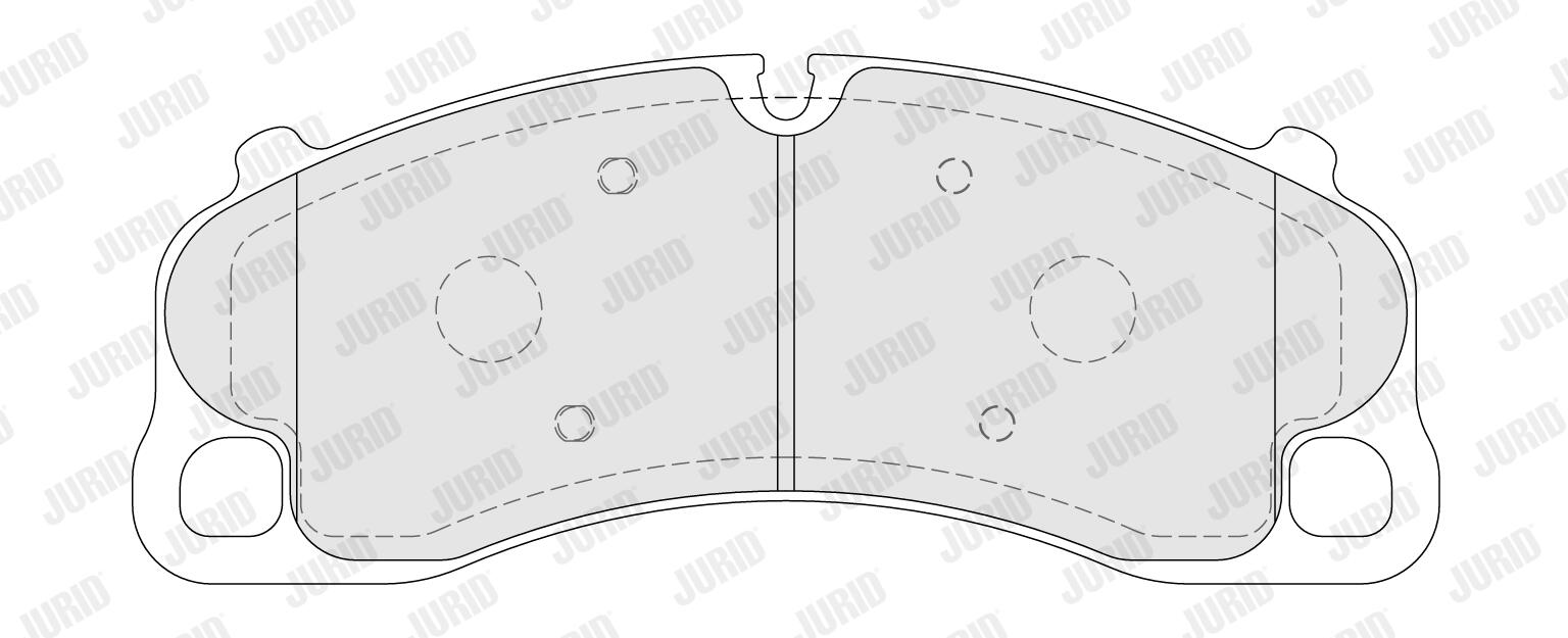 JURID Bremseklodser 573999j for PORSCHE