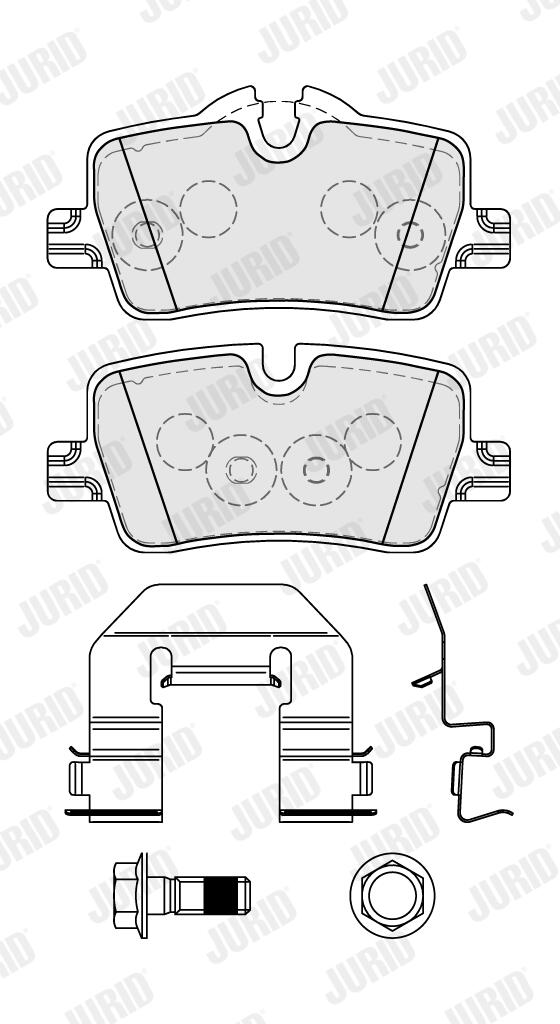 JURID Bremseklodser 574018j for BMW