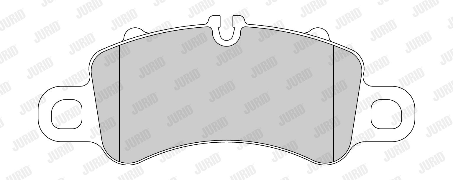 JURID Bremseklodser 574021j for PORSCHE