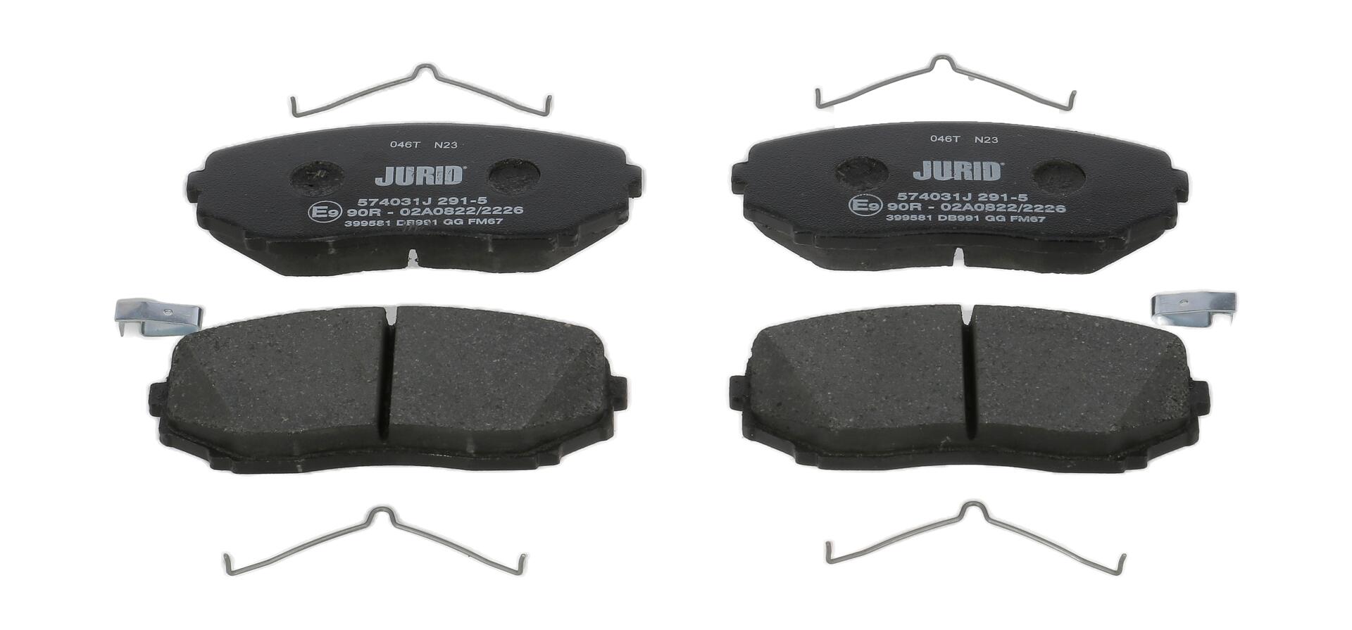 JURID Bremseklodser 574031j for MITSUBISHI