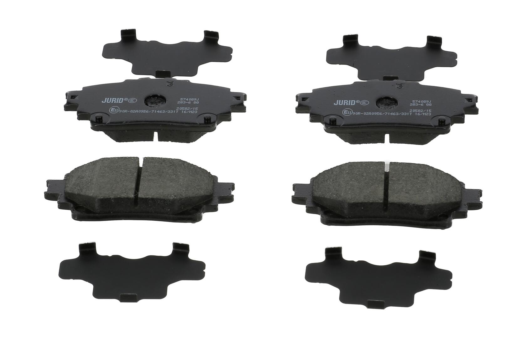 JURID Bremseklodser 574089j for TOYOTA SUBARU LEXUS