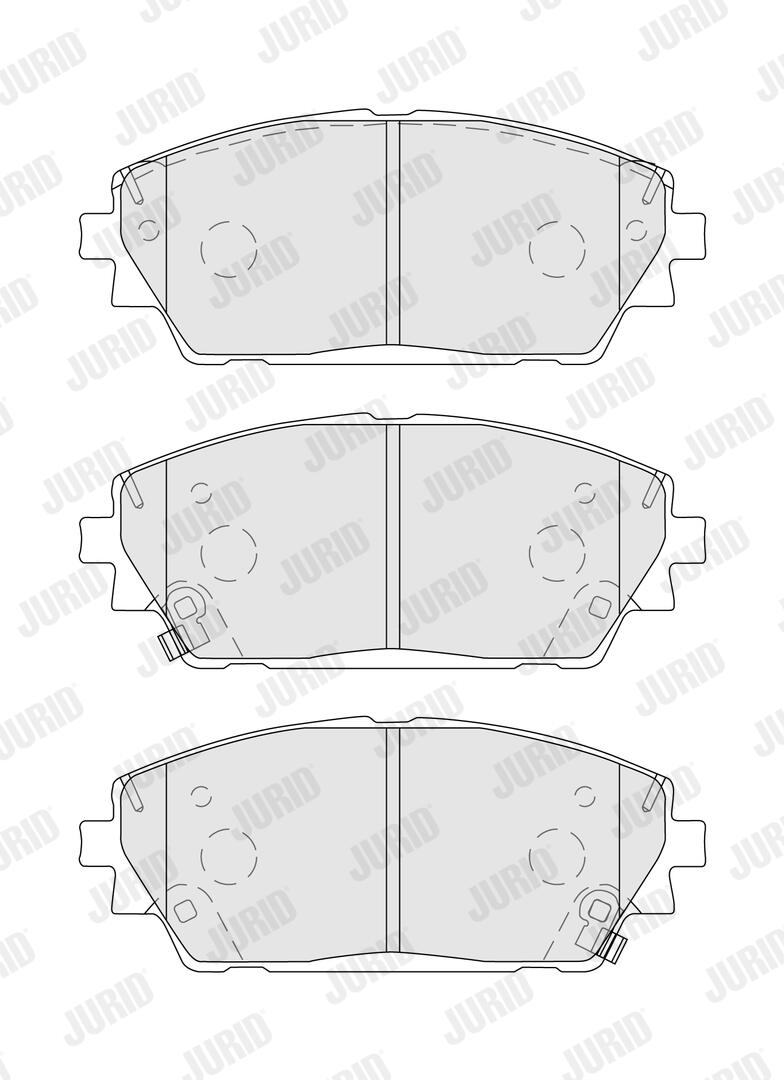 JURID Bremseklodser 574108j for MAZDA