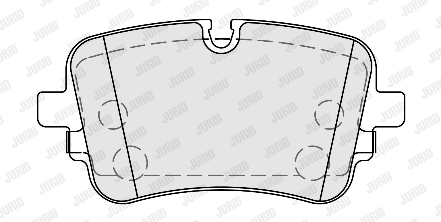 JURID Bremseklodser 574104j for AUDI