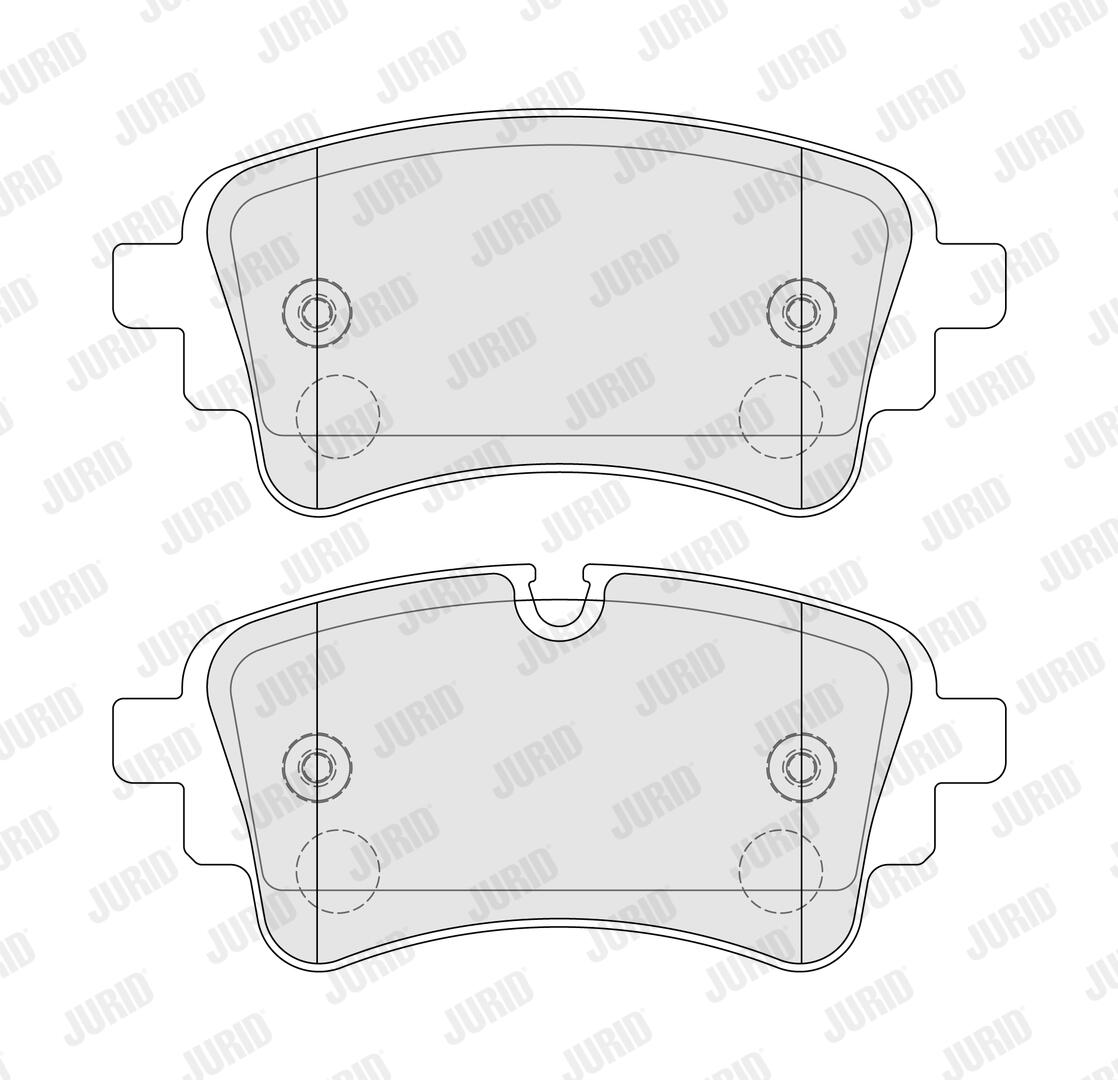 JURID Bremseklodser 574152j for AUDI