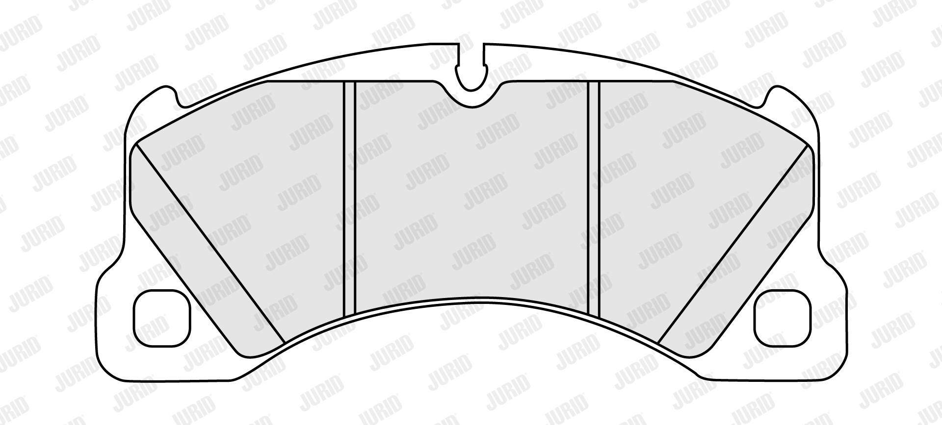 JURID Bremseklodser 574162j for PORSCHE