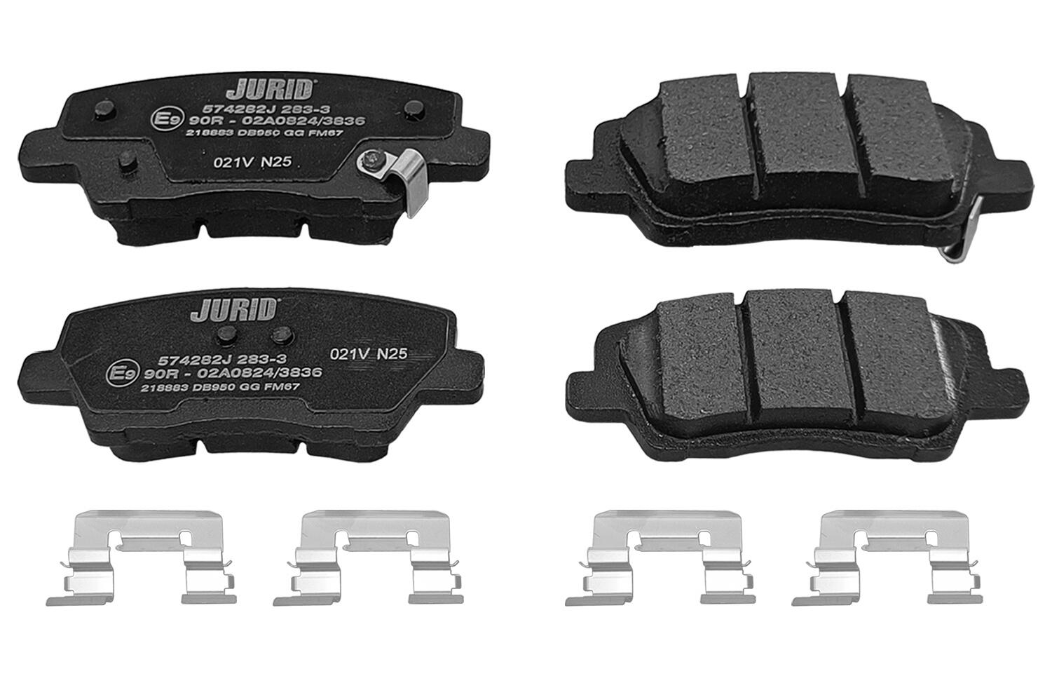 JURID Bremseklodser 574282j for CADILLAC CHEVROLET