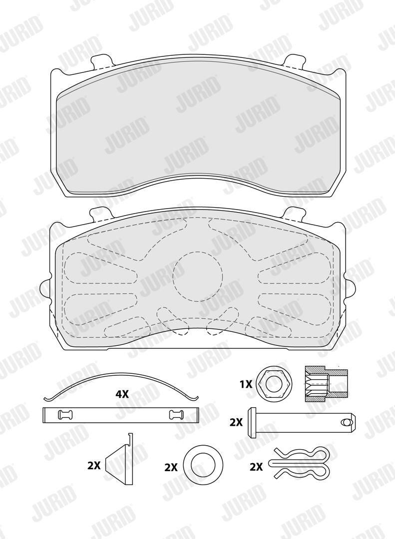 JURID 2918305390 for MAN MERCEDES-BENZ