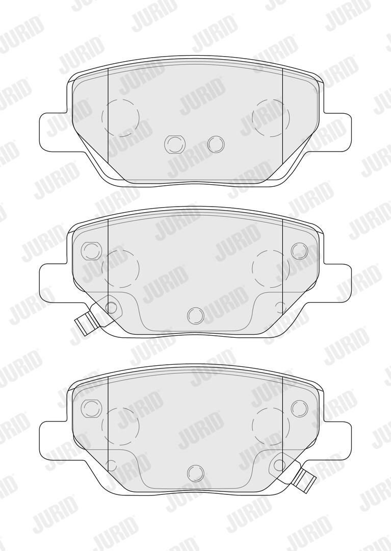 JURID Bremseklodser 573918j for FIAT