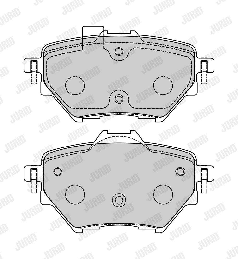 JURID Bremseklodser 573605j for VAUXHALL LANCIA DS PEUGEOT ALFA ROMEO TOYOTA
