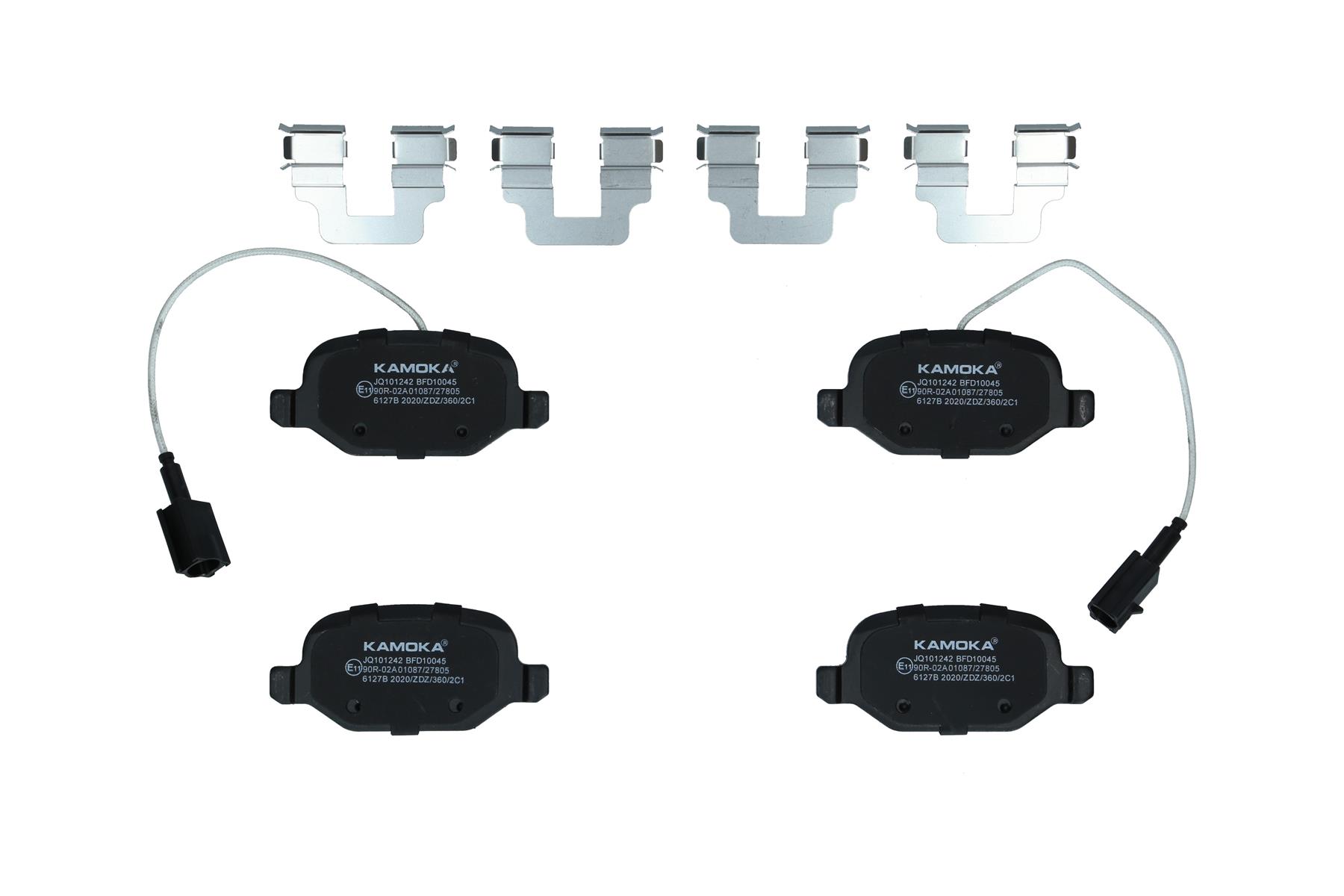 KAMOKA Bremseklodser jq101242 bagaksel for FIAT LANCIA