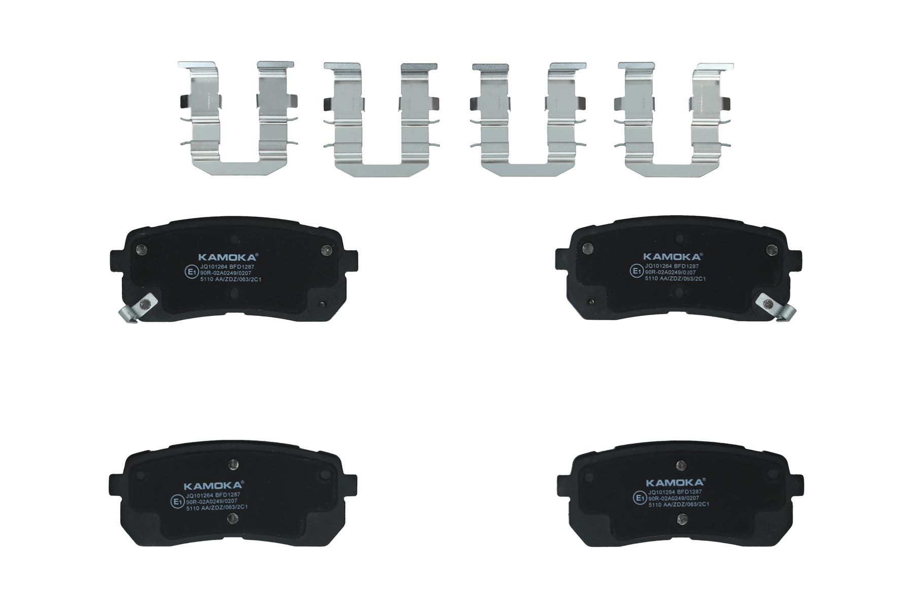 KAMOKA Bremseklodser jq101264 bagaksel for HYUNDAI KIA
