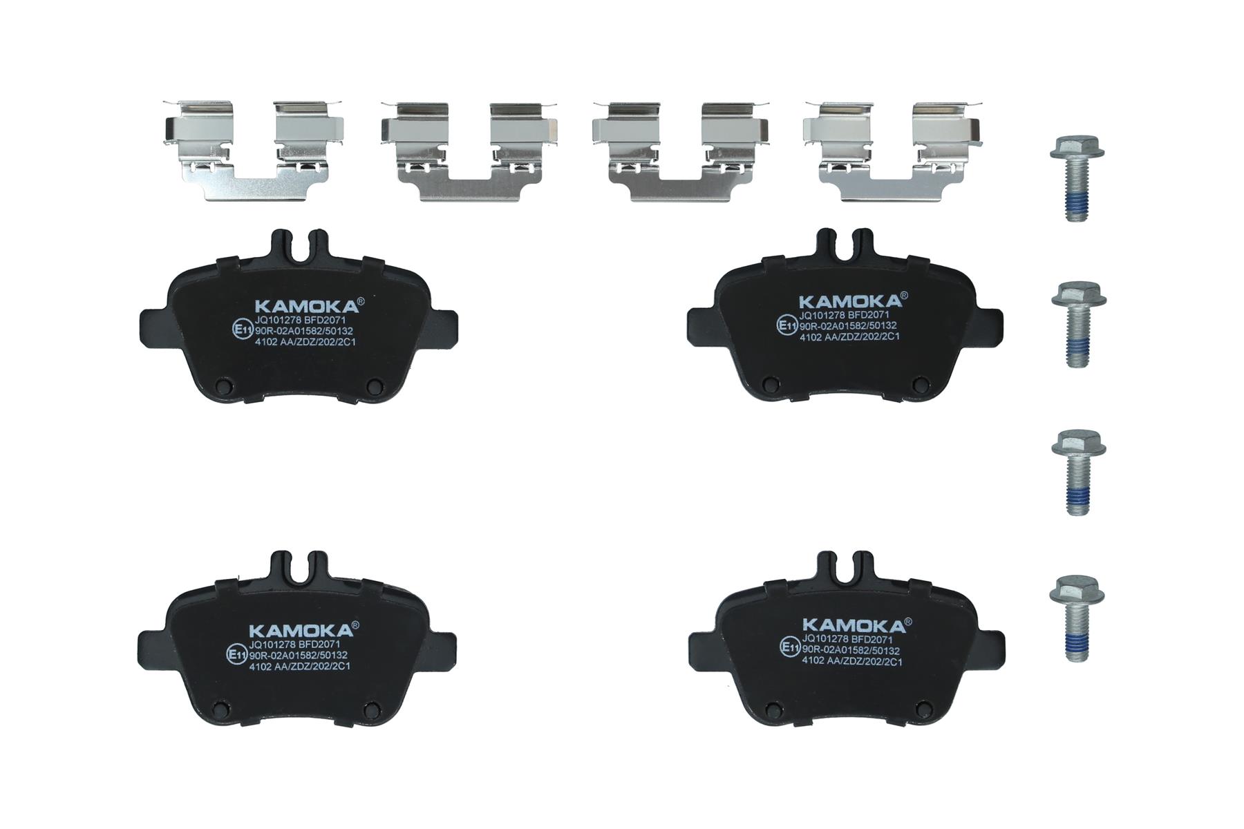KAMOKA Bremseklodser jq101278 bagaksel for MERCEDES-BENZ