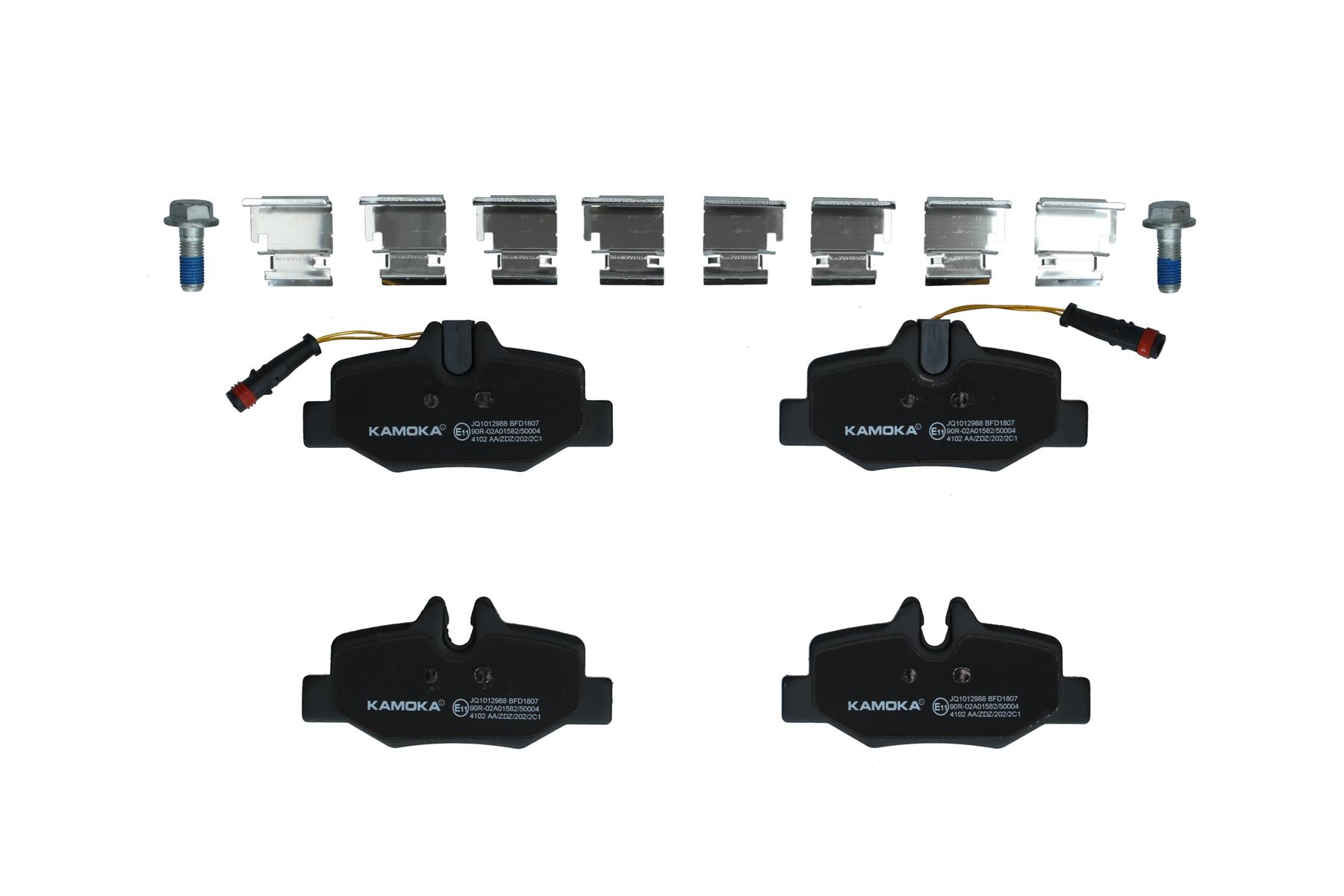 KAMOKA Bremseklodser jq1012988 bagaksel for MERCEDES-BENZ