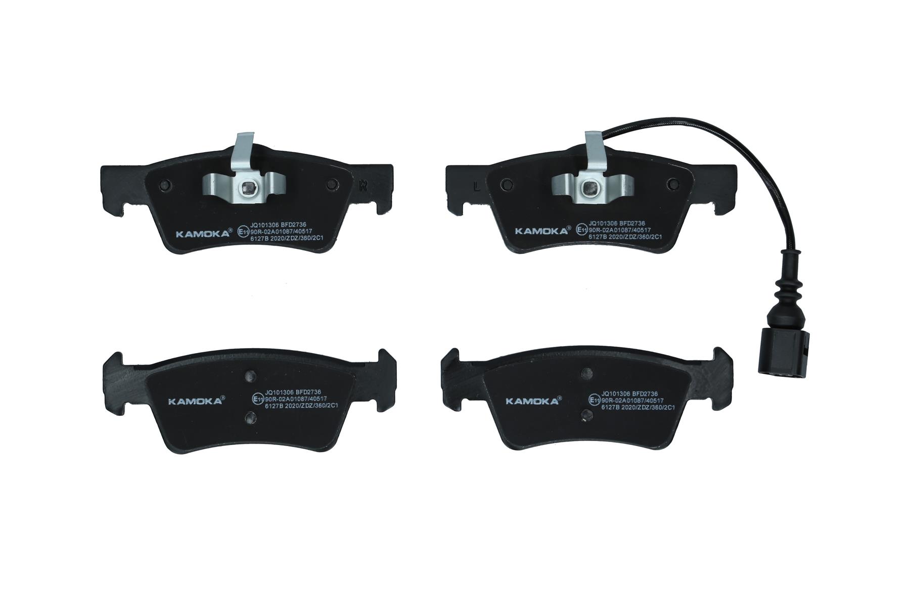 KAMOKA Bremseklodser jq101306 bagaksel for VW VAG