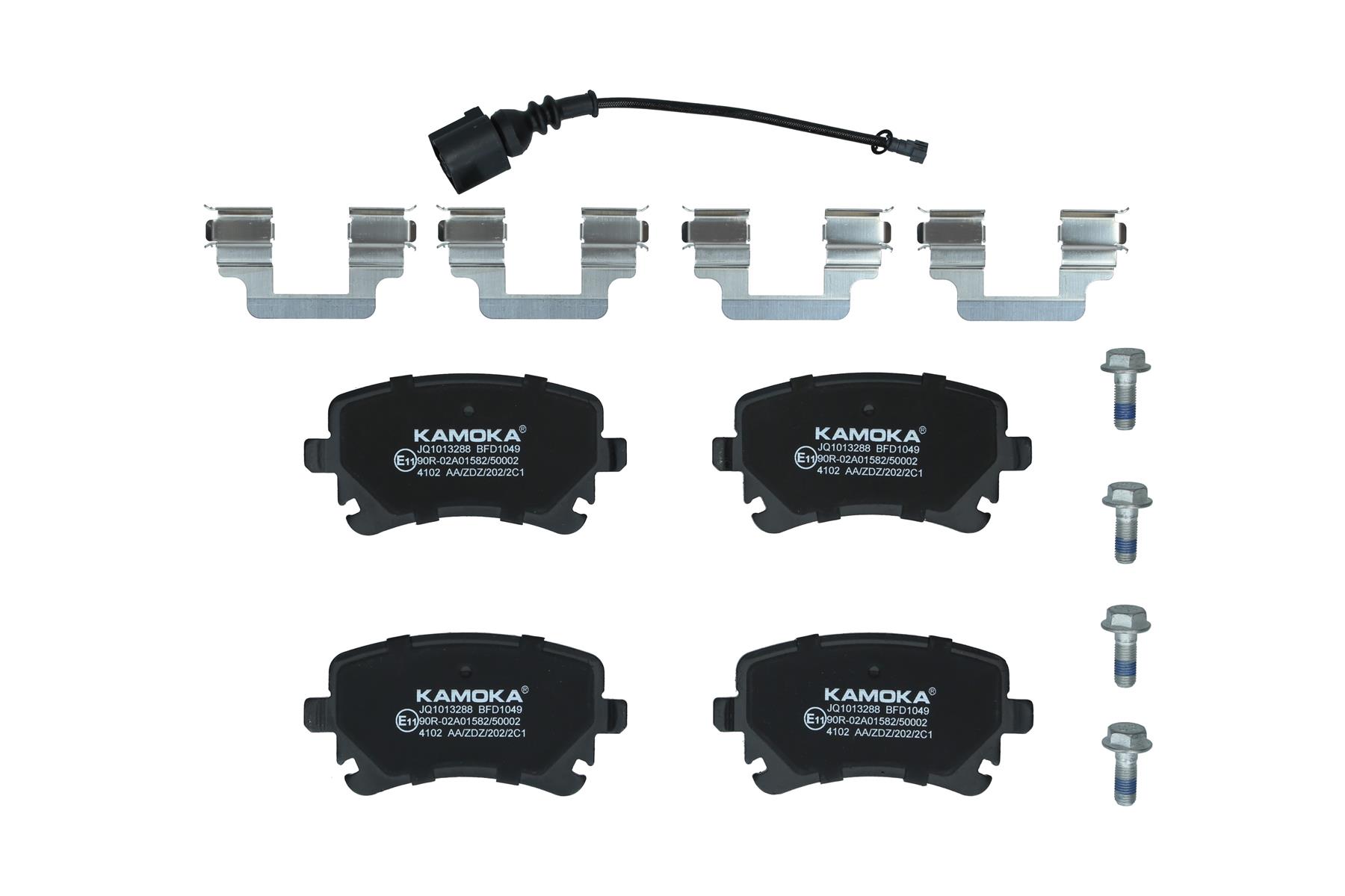 KAMOKA Bremseklodser jq1013288 bagaksel for VAG VW