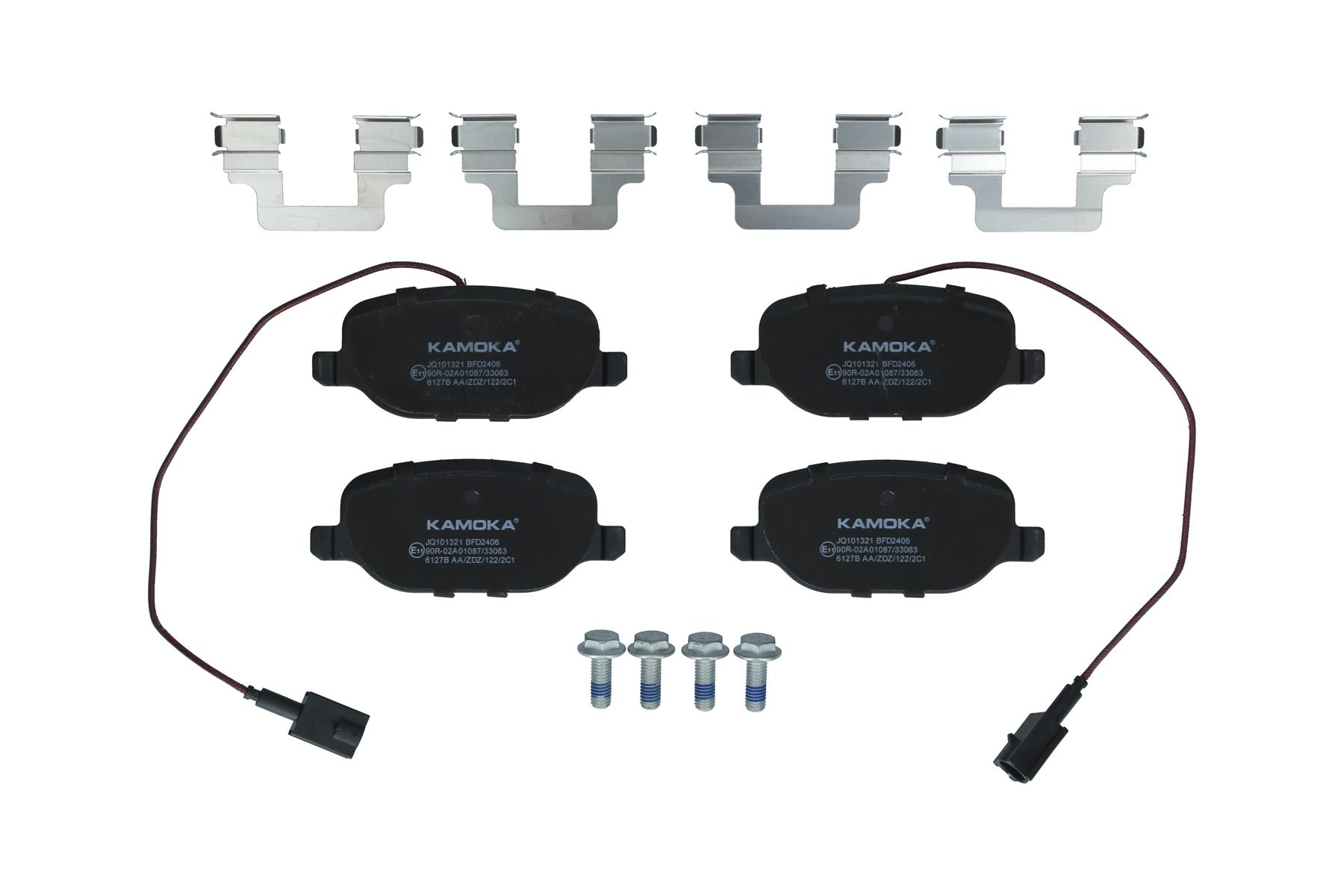 KAMOKA Bremseklodser jq101321 bagaksel for FIAT LANCIA