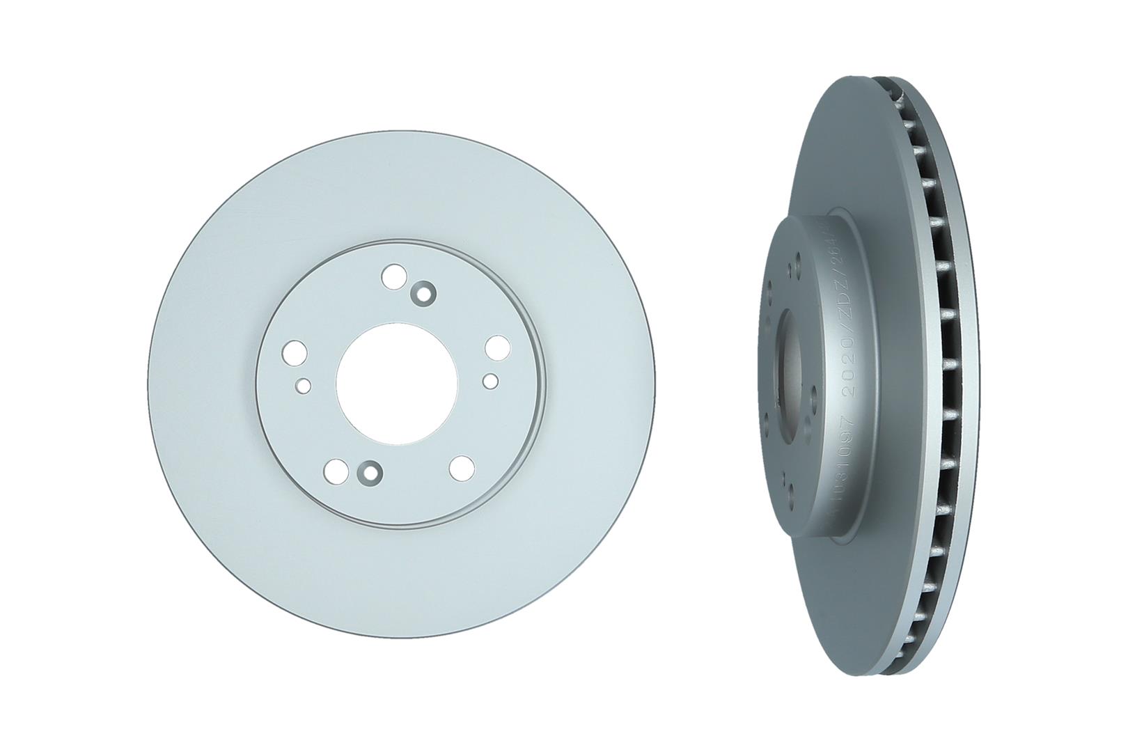 KAMOKA Bremseskive 1031097 foraksel ventileret 282mm 23mm for BYD HONDA