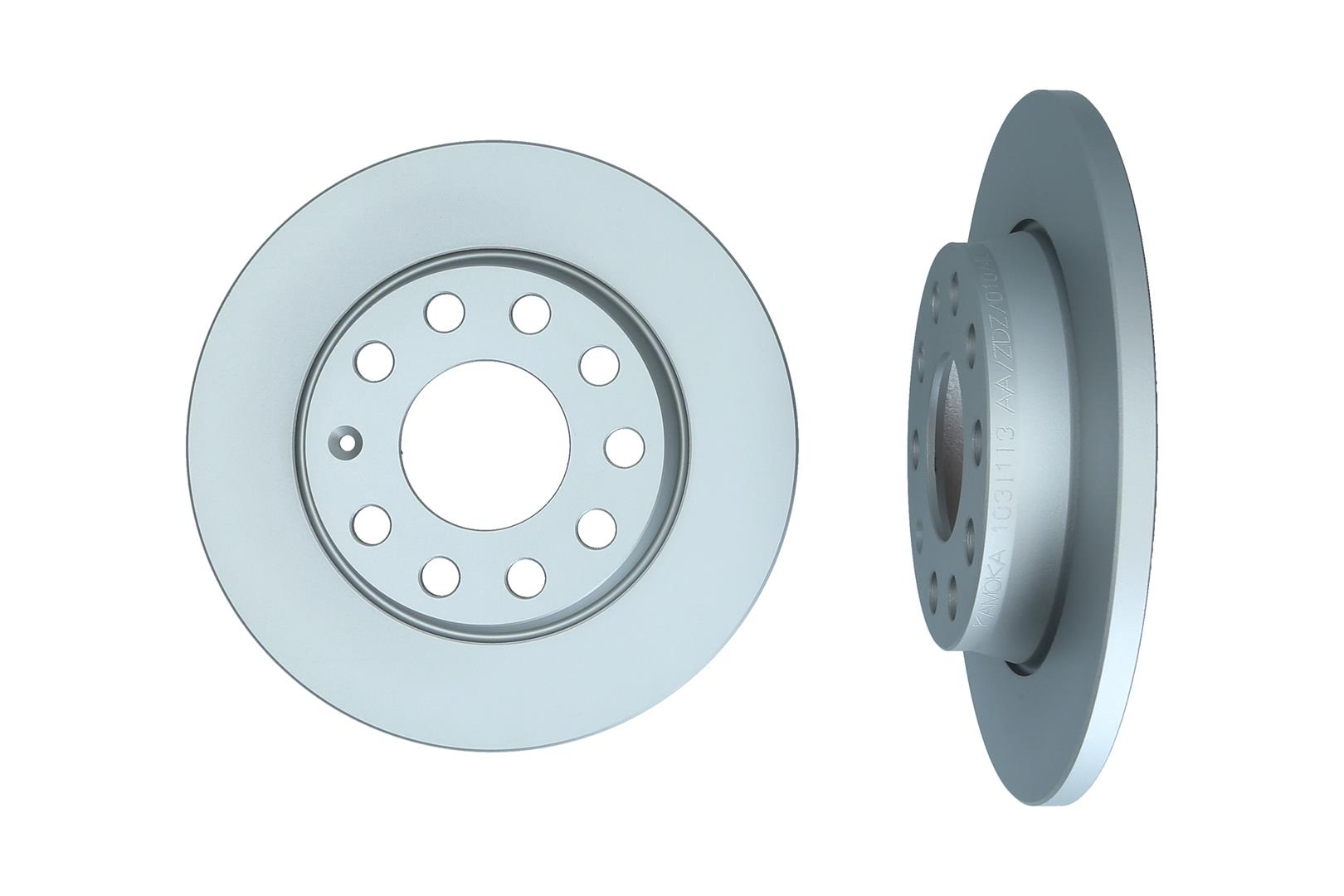 KAMOKA Bremseskive 1031113 bagaksel fuld 255mm 12mm for VAG