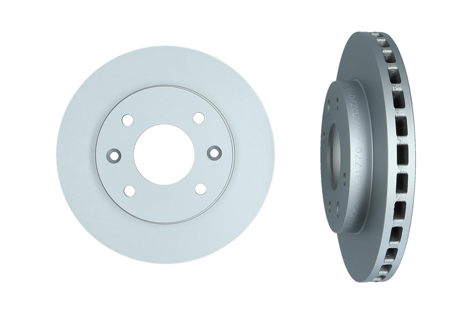 KAMOKA Bremseskive 1031770 foraksel ventileret 256mm 24mm for VOLVO MITSUBISHI PROTON KIA