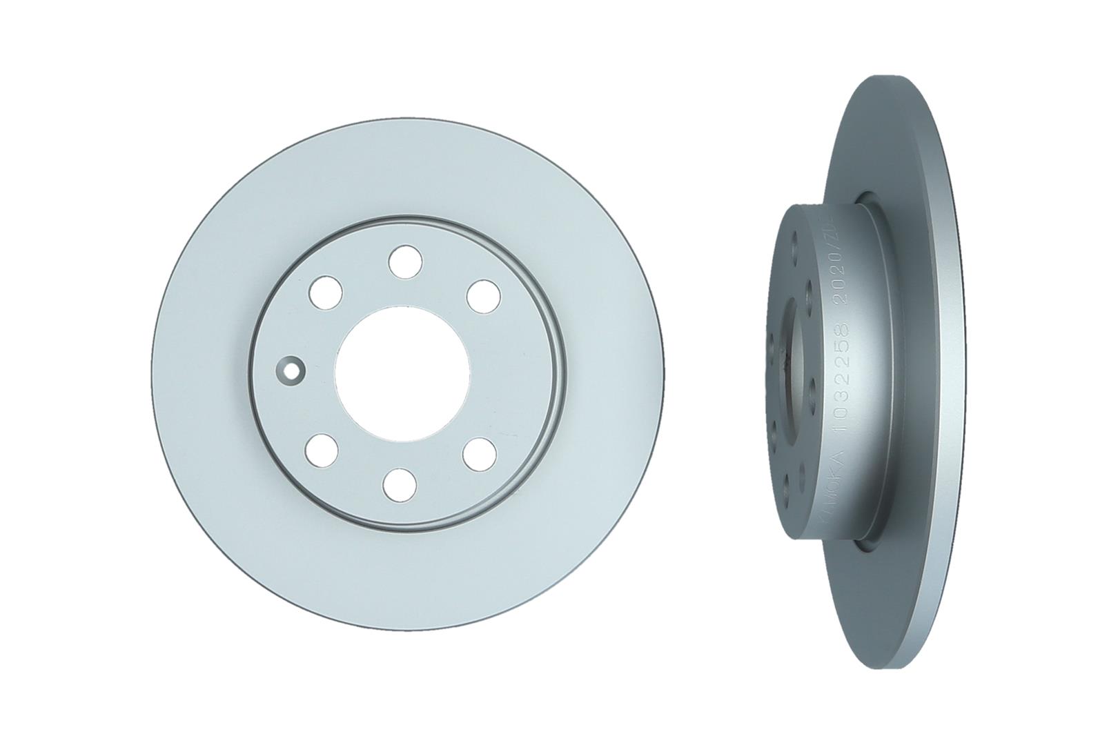 KAMOKA Bremseskive 1032258 foraksel fuld 240mm 11mm for OPEL