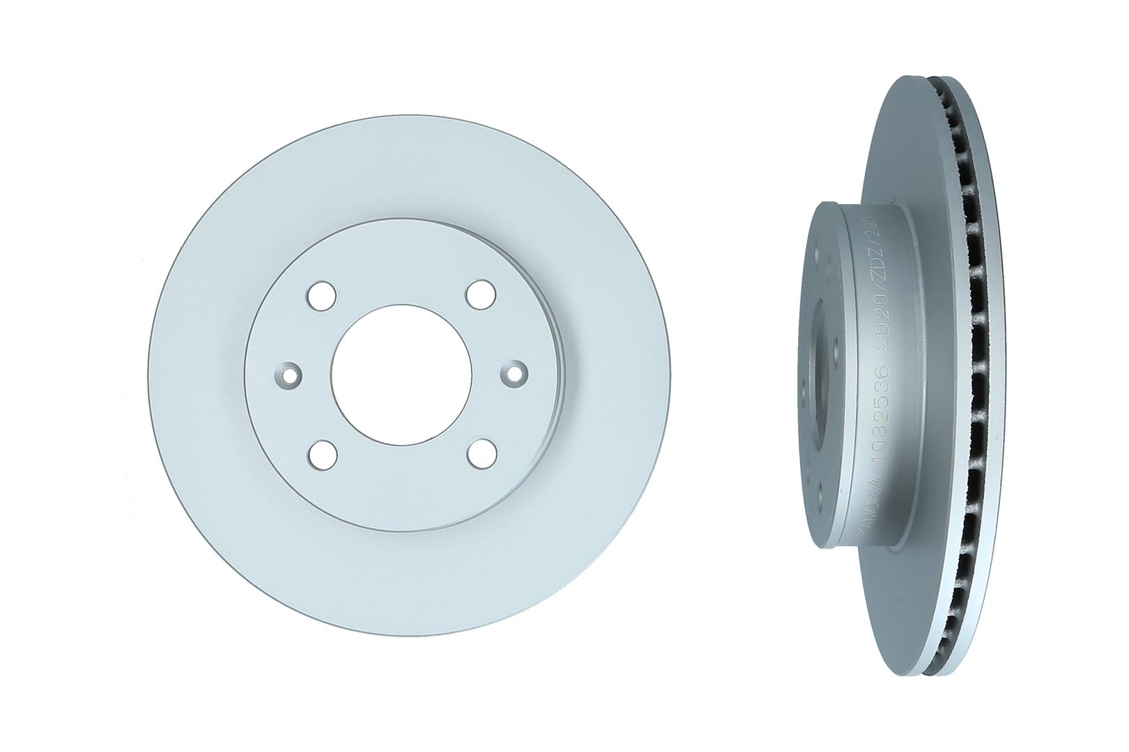 KAMOKA Bremseskive 1032536 foraksel ventileret 241mm 18mm for KIA HYUNDAI