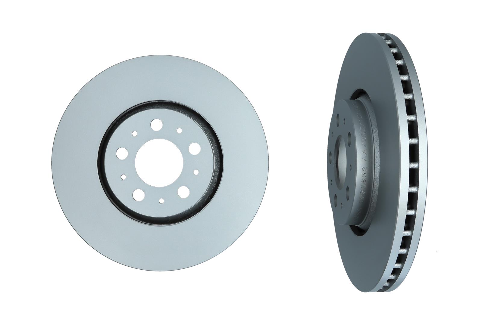 KAMOKA Bremseskive 1032852 foraksel ventileret 316mm 28mm for VOLVO