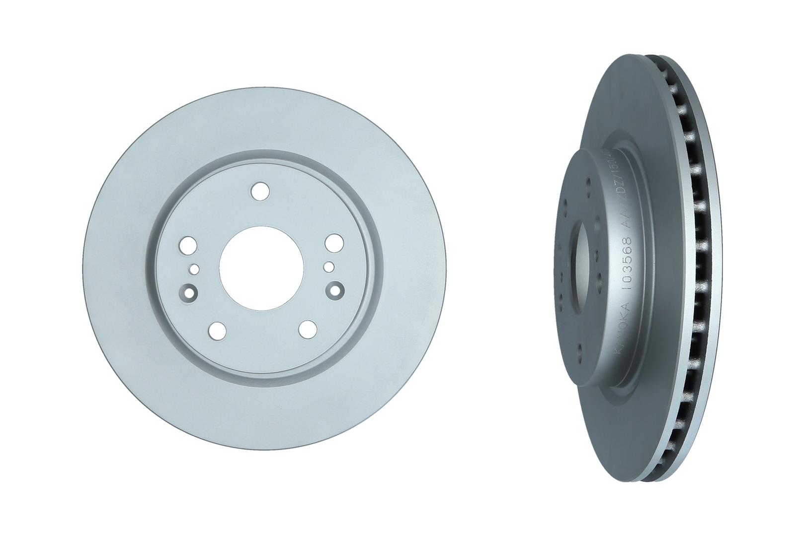 KAMOKA Bremseskive 103568 foraksel ventileret 280mm 22mm for SUZUKI