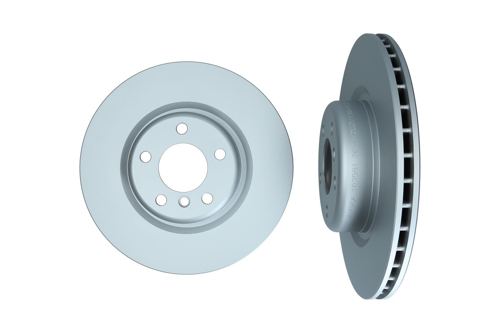 KAMOKA Bremseskive 103581 bagaksel ventileret 345mm 24mm for BMW