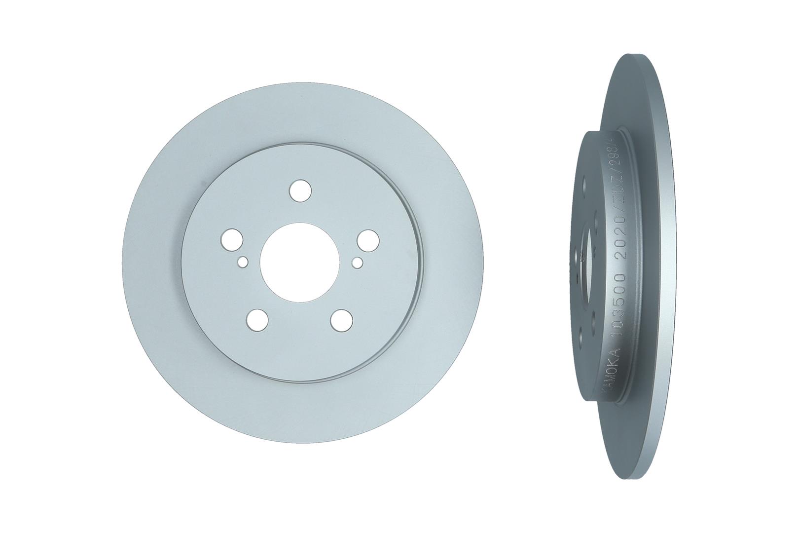 KAMOKA Bremseskive 103500 bagaksel fuld 259mm 9mm for TOYOTA LEXUS