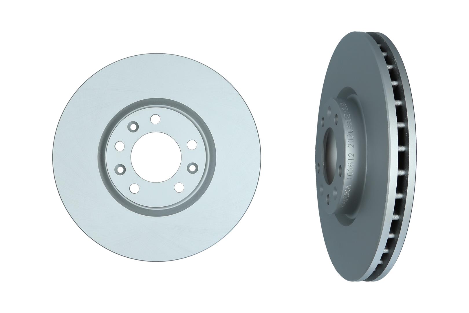 KAMOKA Bremseskive 103612 foraksel ventileret 304mm 28mm for PEUGEOT OPEL