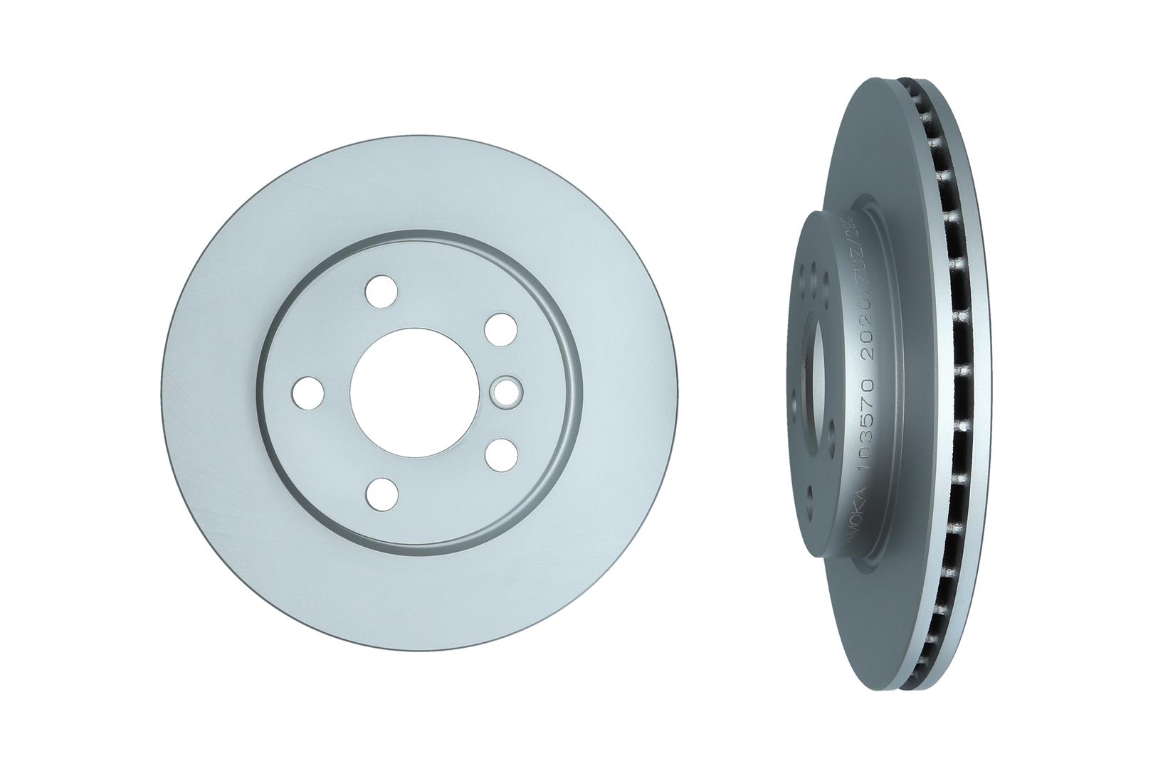KAMOKA Bremseskive 103570 foraksel ventileret 280mm 22mm for BMW MINI