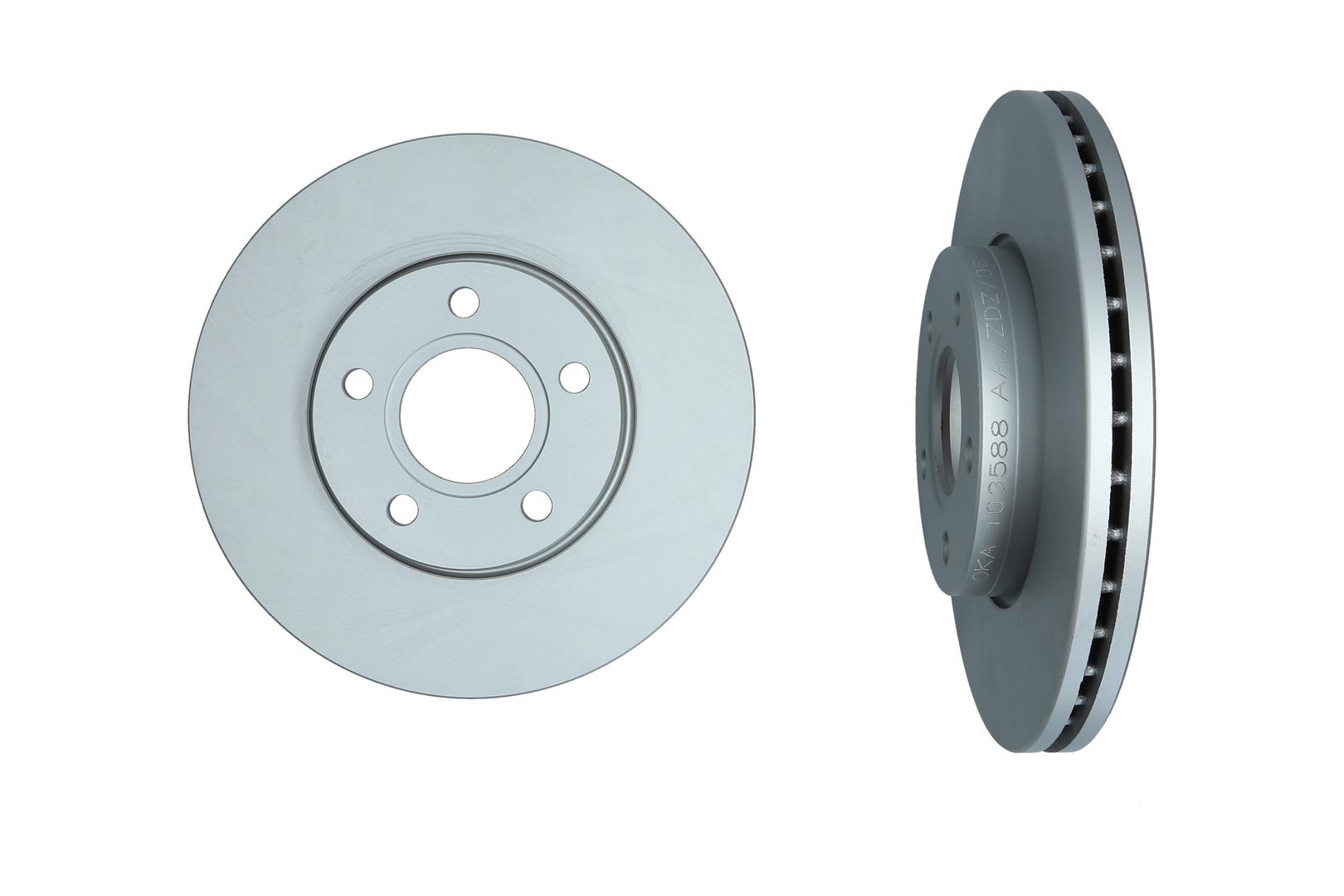 KAMOKA Bremseskive 103588 foraksel ventileret 278mm 25mm for VOLVO FORD