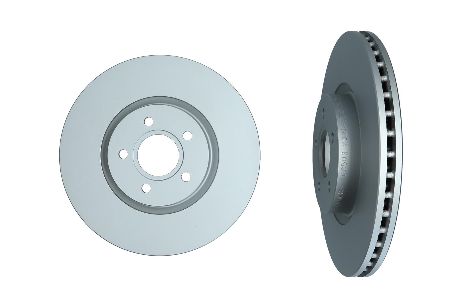KAMOKA Bremseskive 103593 foraksel ventileret 320mm 25mm for FORD