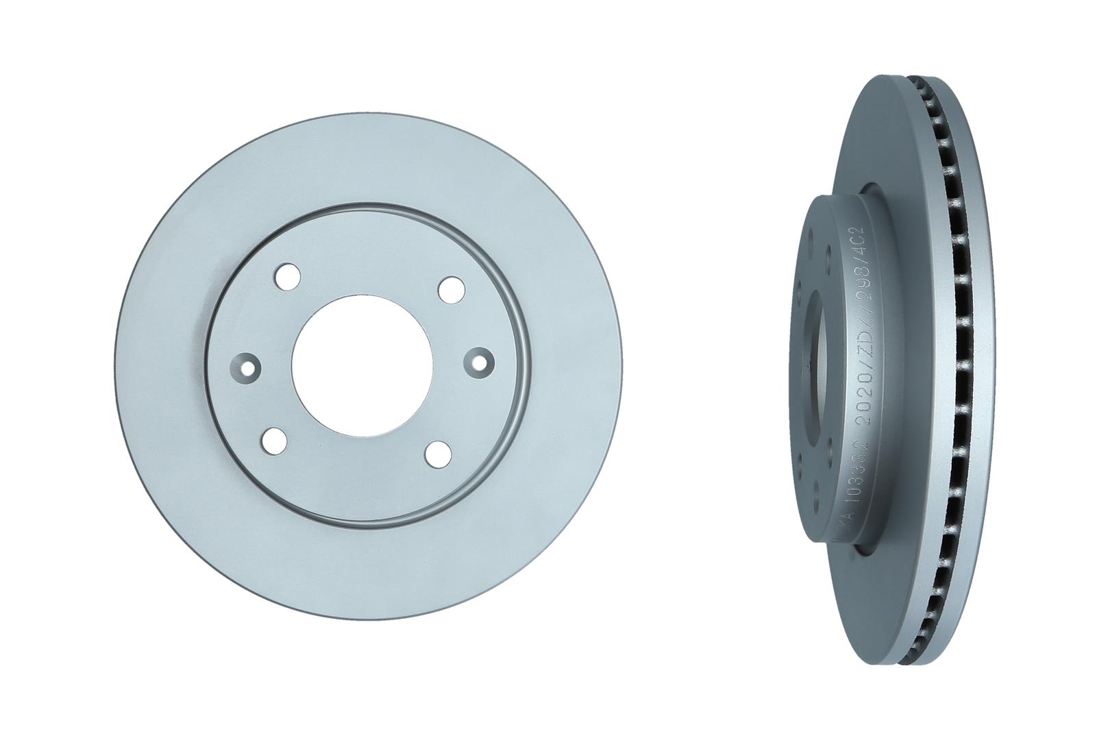 KAMOKA Bremseskive 103332 foraksel ventileret 257mm 24mm for HYUNDAI KIA HYUNDAI (BEIJING)