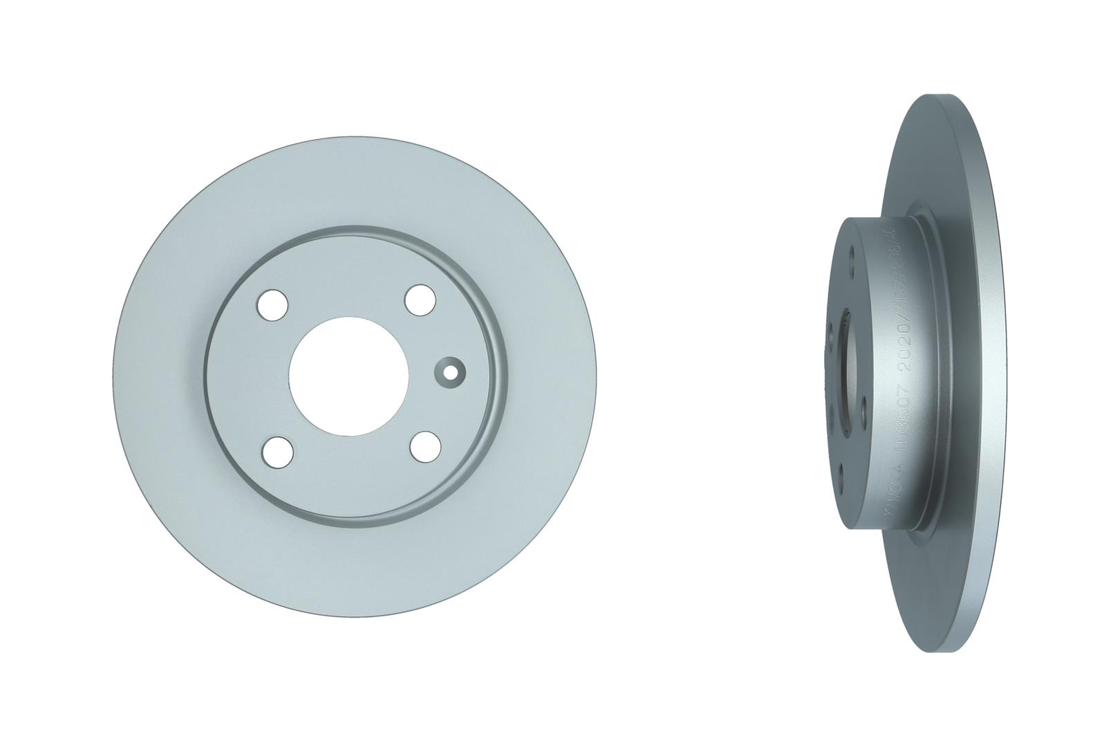 KAMOKA Bremseskive 103507 bagaksel fuld 240mm 10mm for OPEL SAAB