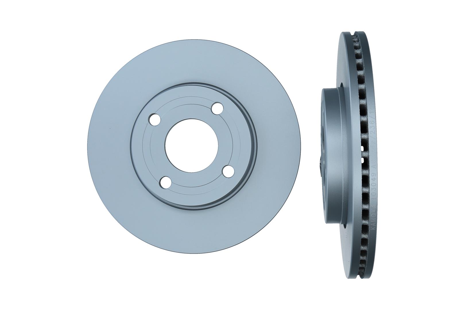 KAMOKA Bremseskive 103049 foraksel ventileret 262mm 23mm for FORD