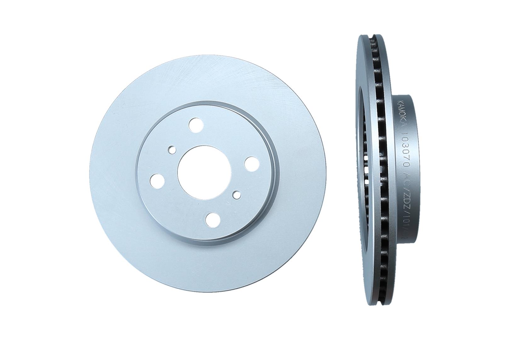 KAMOKA Bremseskive 103070 foraksel ventileret 255mm 20mm for ASTON MARTIN