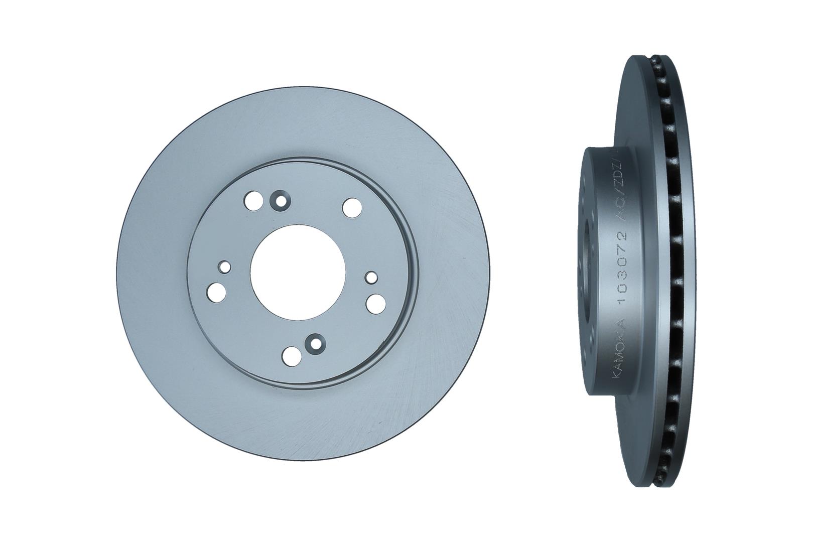 KAMOKA Bremseskive 103072 foraksel ventileret 262mm 21mm for HONDA ACURA