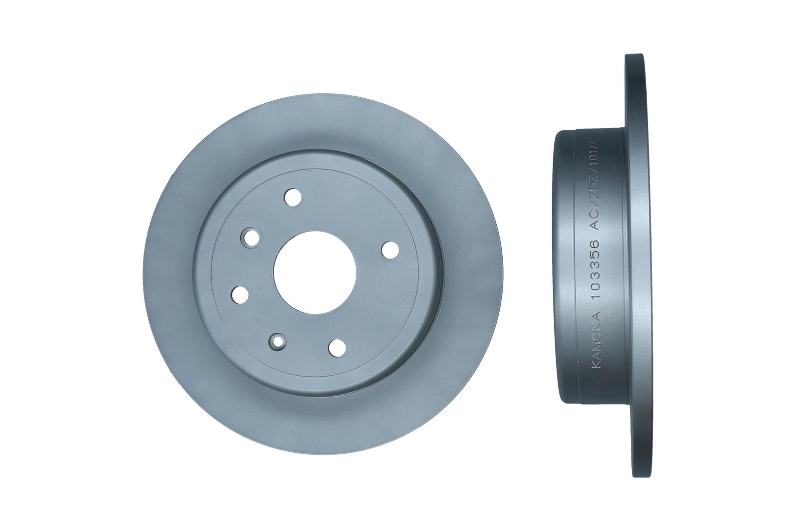 KAMOKA Bremseskive 103356 bagaksel fuld 276mm 12mm for DAEWOO
