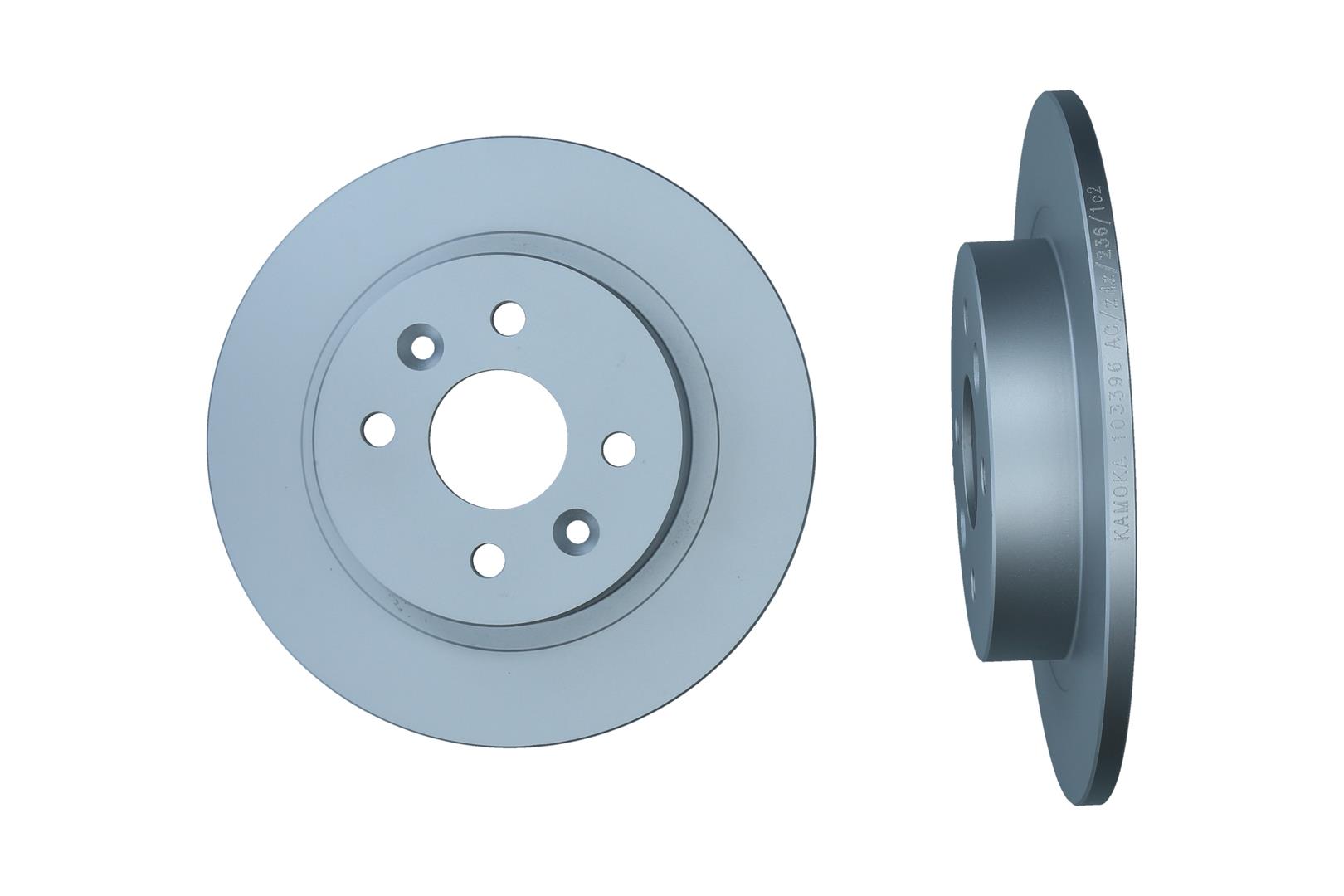 KAMOKA Bremseskive 103396 bagaksel fuld 261mm 10mm for KIA