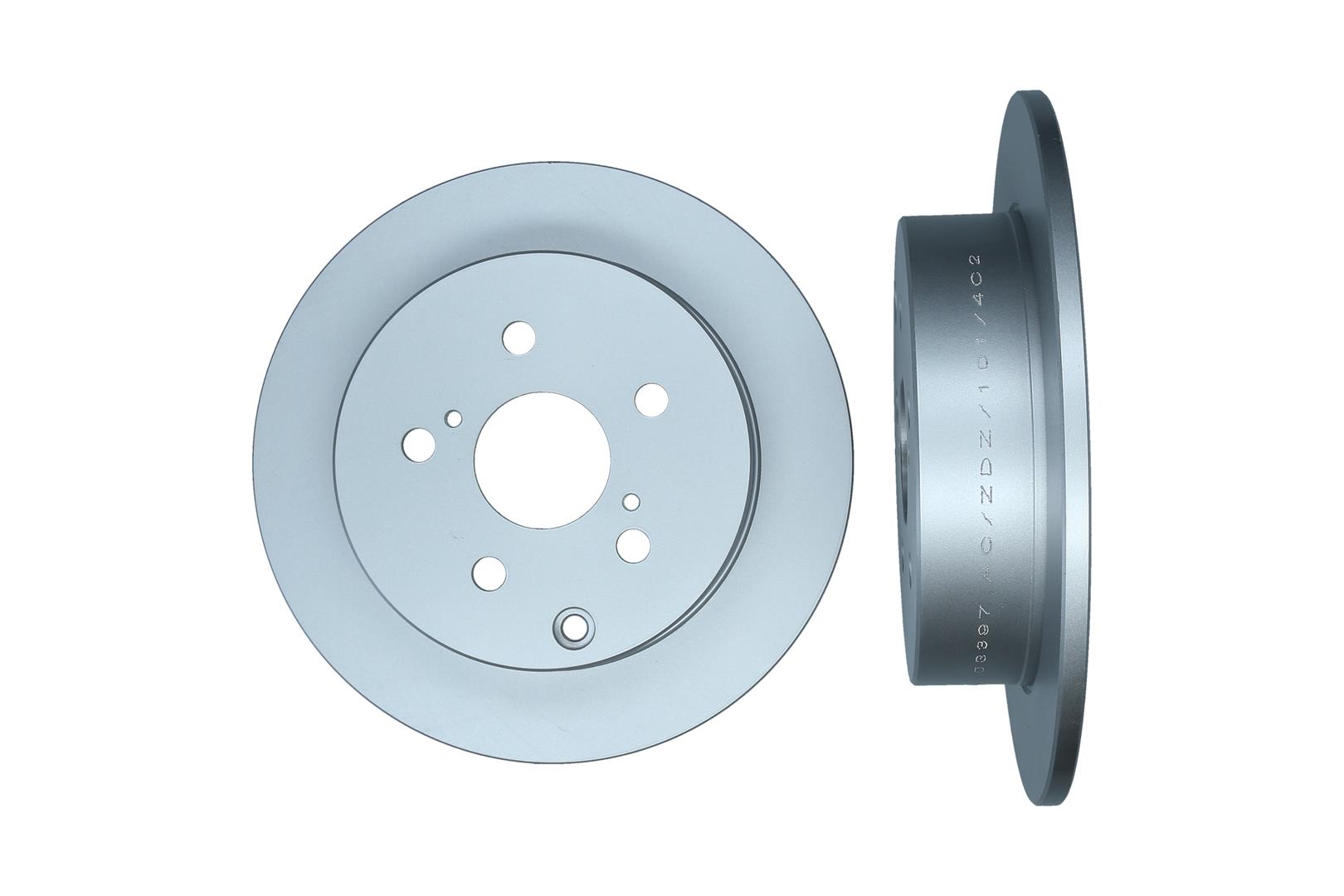 KAMOKA Bremseskive 103397 bagaksel fuld 290mm 10mm for TOYOTA