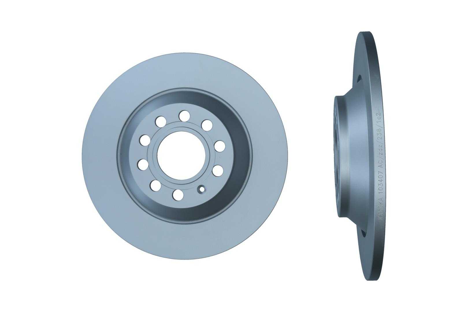 KAMOKA Bremseskive 103407 bagaksel fuld 302mm 12mm for VAG