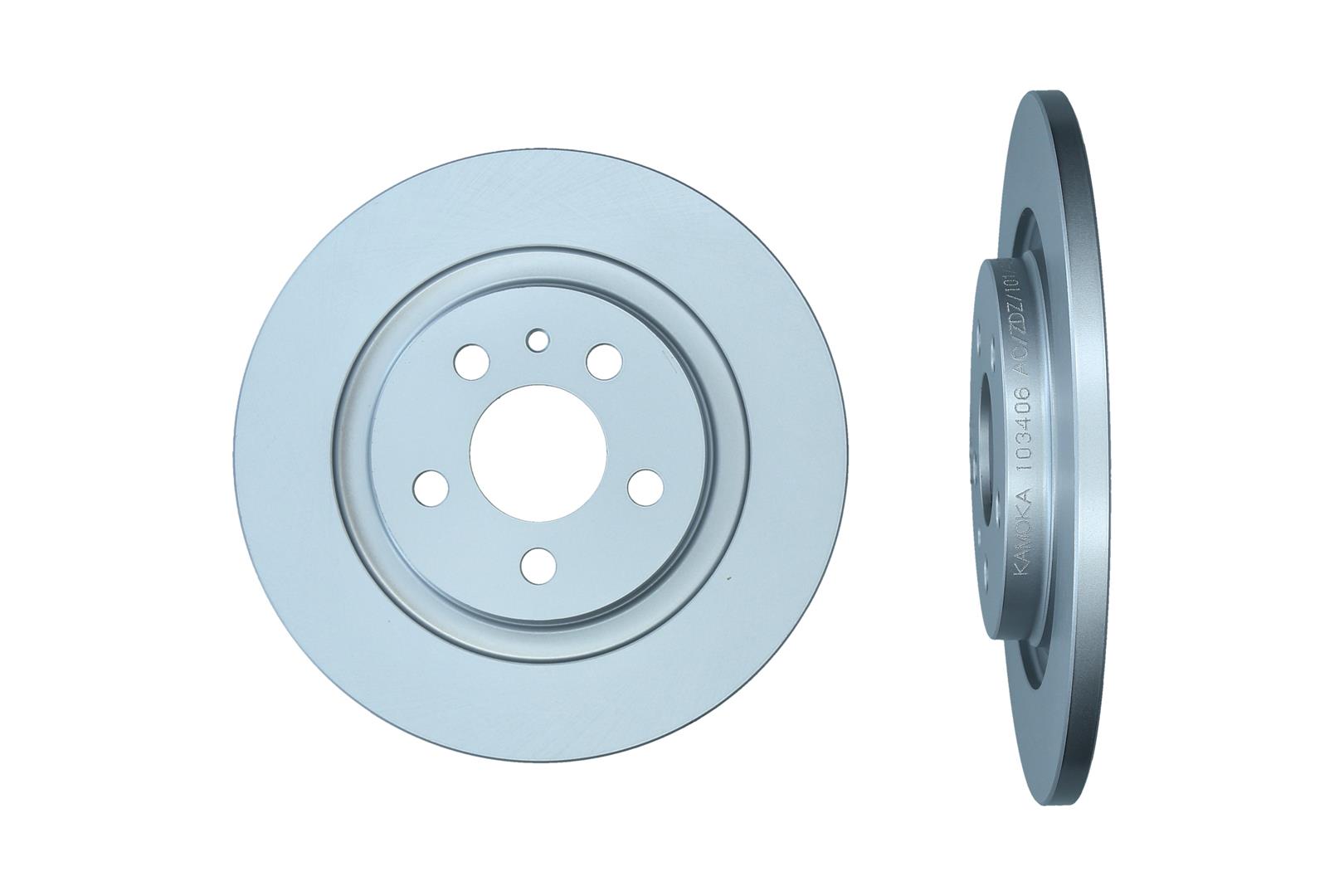 KAMOKA Bremseskive 103406 bagaksel fuld 272mm 12mm for FIAT PEUGEOT CITROËN LANCIA