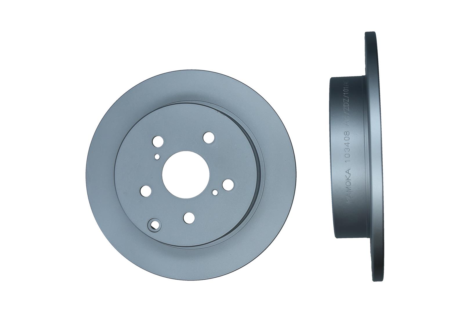 KAMOKA Bremseskive 103408 bagaksel fuld 290mm 12mm for TOYOTA