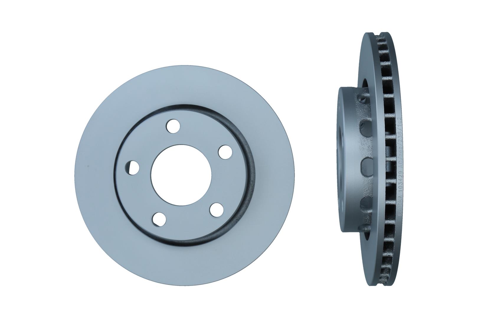 KAMOKA Bremseskive 103429 bagaksel ventileret 256mm 22mm for VAG VW