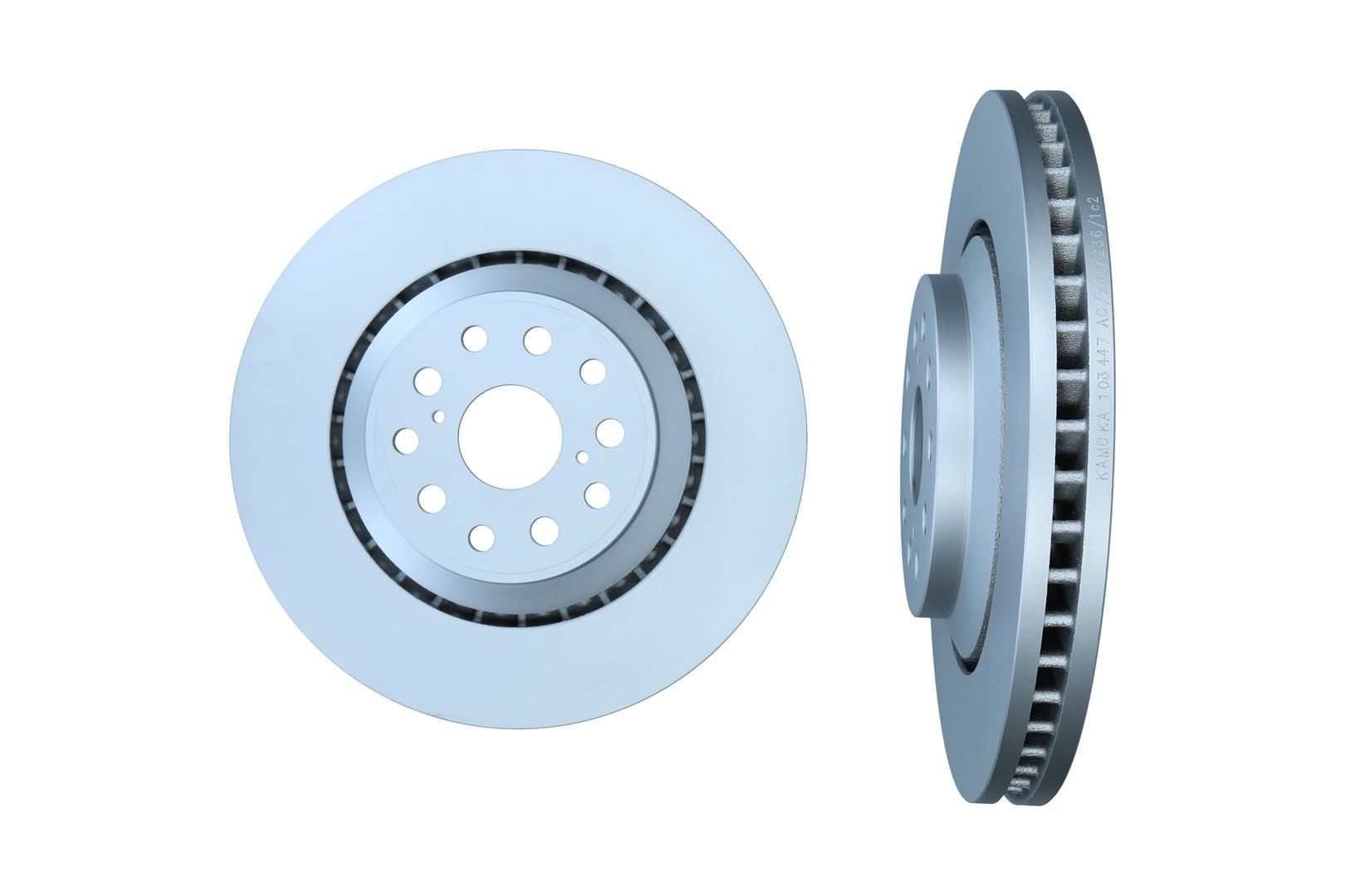 KAMOKA Bremseskive 103447 1. foraksel, venstre side ventileret 357mm 34mm for LEXUS