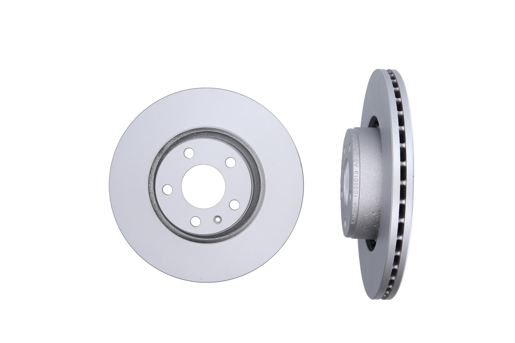 KAMOKA Bremseskive 1031019 foraksel ventileret 314mm 25mm for VAG AUDI (FAW)