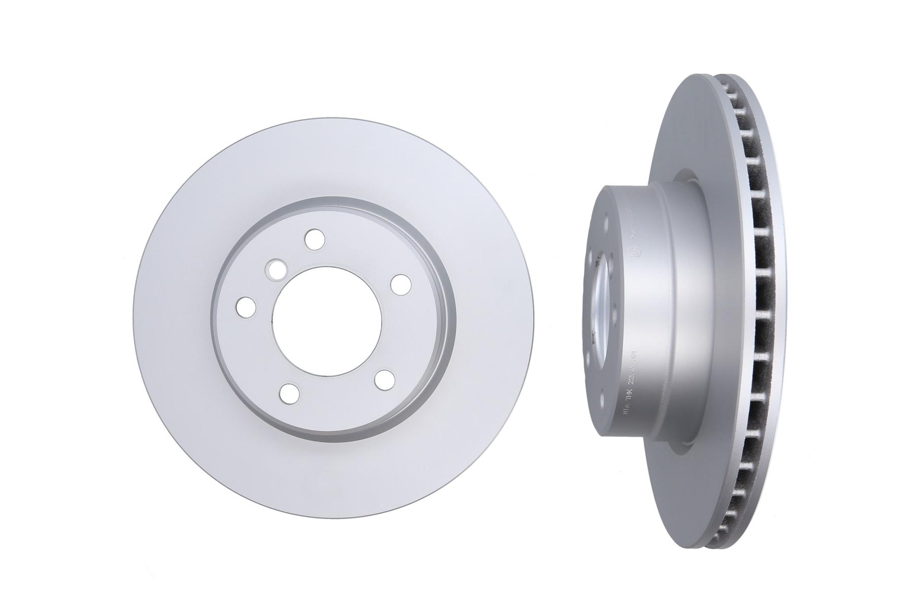 KAMOKA Bremseskive 1031126 foraksel ventileret 310mm 24mm for BMW