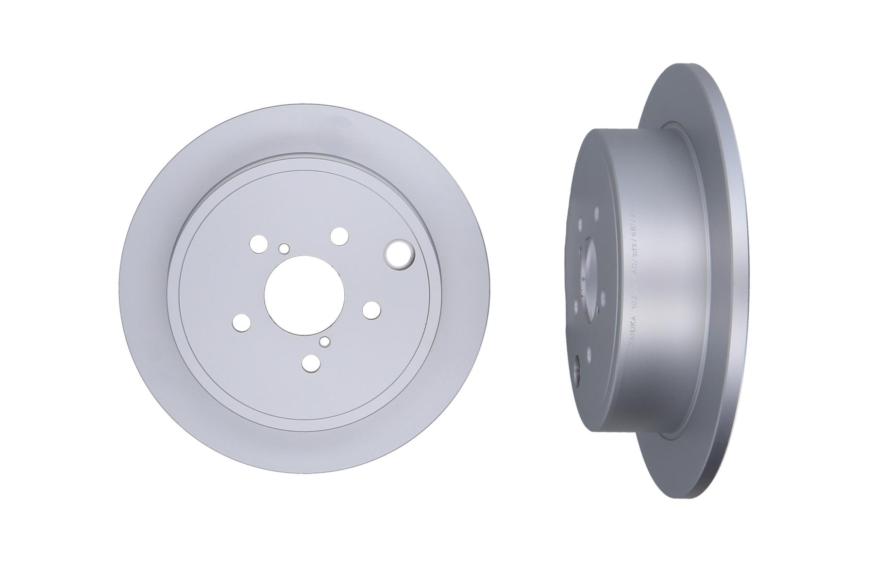 KAMOKA Bremseskive 103173 bagaksel fuld 286mm 10mm for TOYOTA SUBARU
